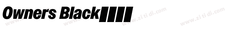 Owners Black字体转换